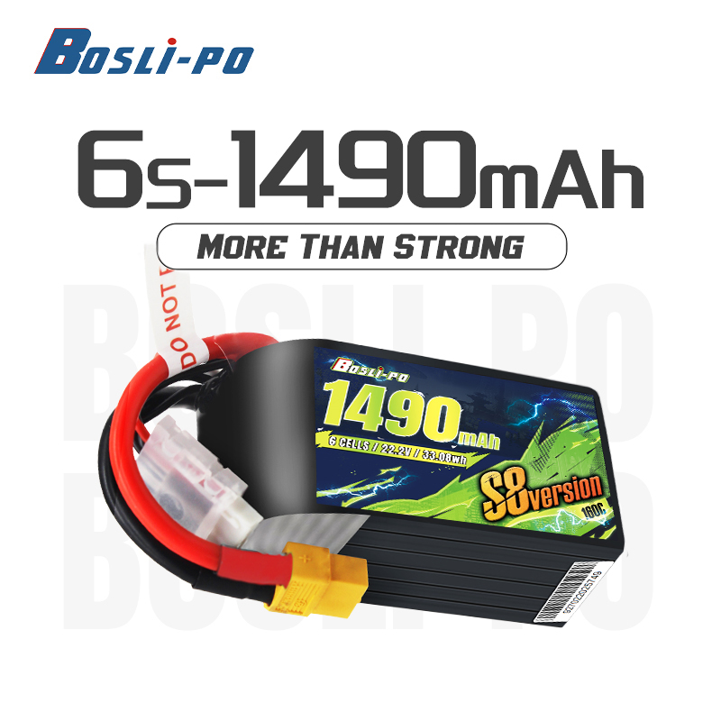 새로운 S8 버전 FPV 배터리 1490mAh 150C - Drone Battery 6S 리뷰 및 가격