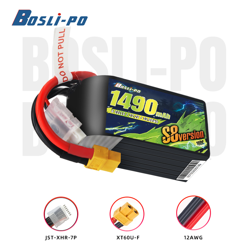 새로운 S8 버전 FPV 배터리 1490mAh 150C - Drone Battery 6S 리뷰 및 가격