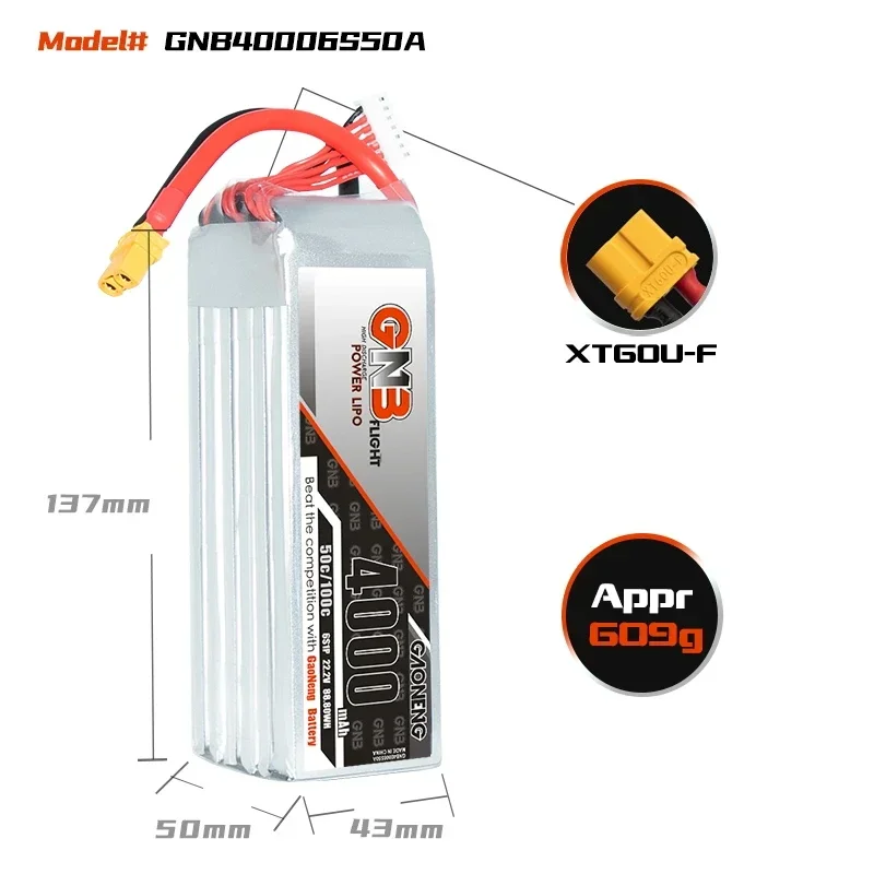 가오넝 GNB 4000mAh 6S 50C 100C 22 - Drone Battery 4S 리뷰 및 가격