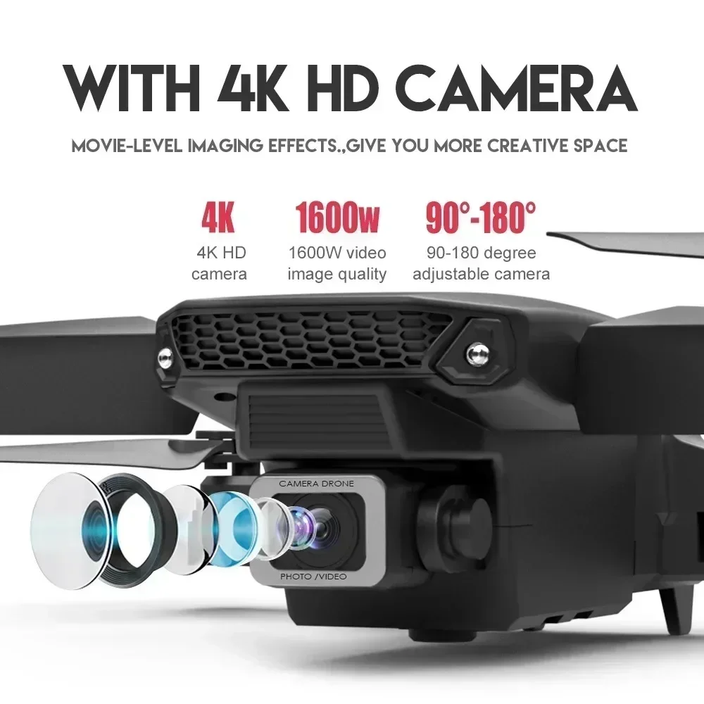 E88 프로 와이파이 FPV 드론, 광각 HD 4K 1 - Drone Battery Case 리뷰 및 가격