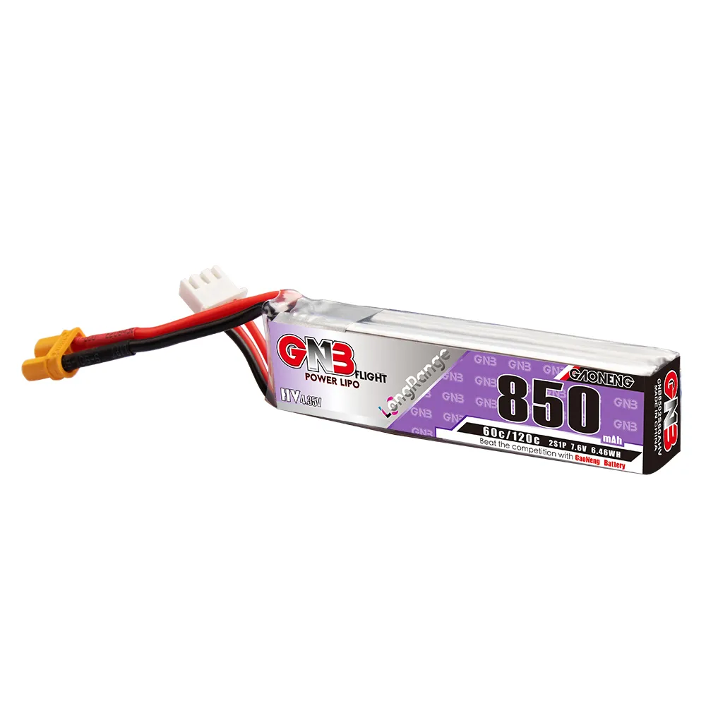 가오넹 GNB 리포 배터리 850mAh 2S 7.6V  - Drone Battery 3S 리뷰 및 가격